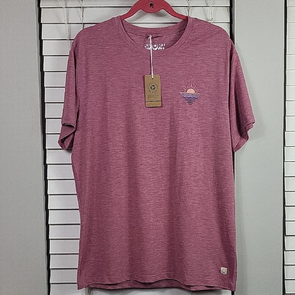 Weekend SPORT Air crew graphic tee Rose Wine. Size L - Picture 1 of 6